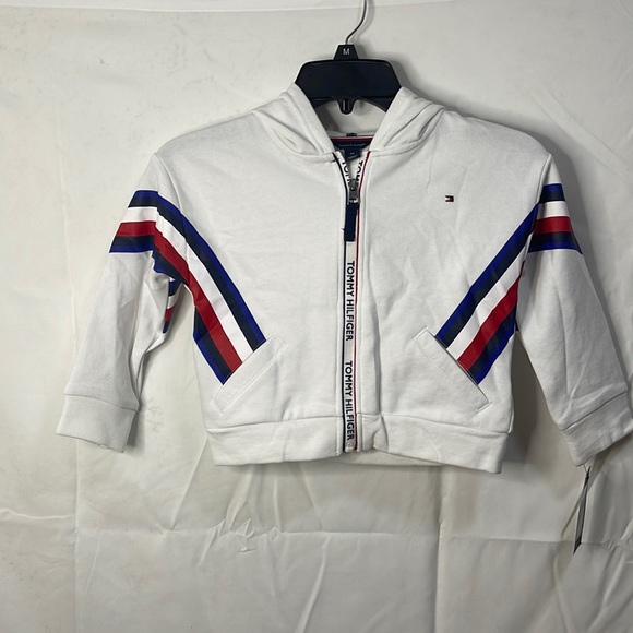 Tommy Hilfiger Toddler Girls Chevron Hoodie - Picture 6 of 7